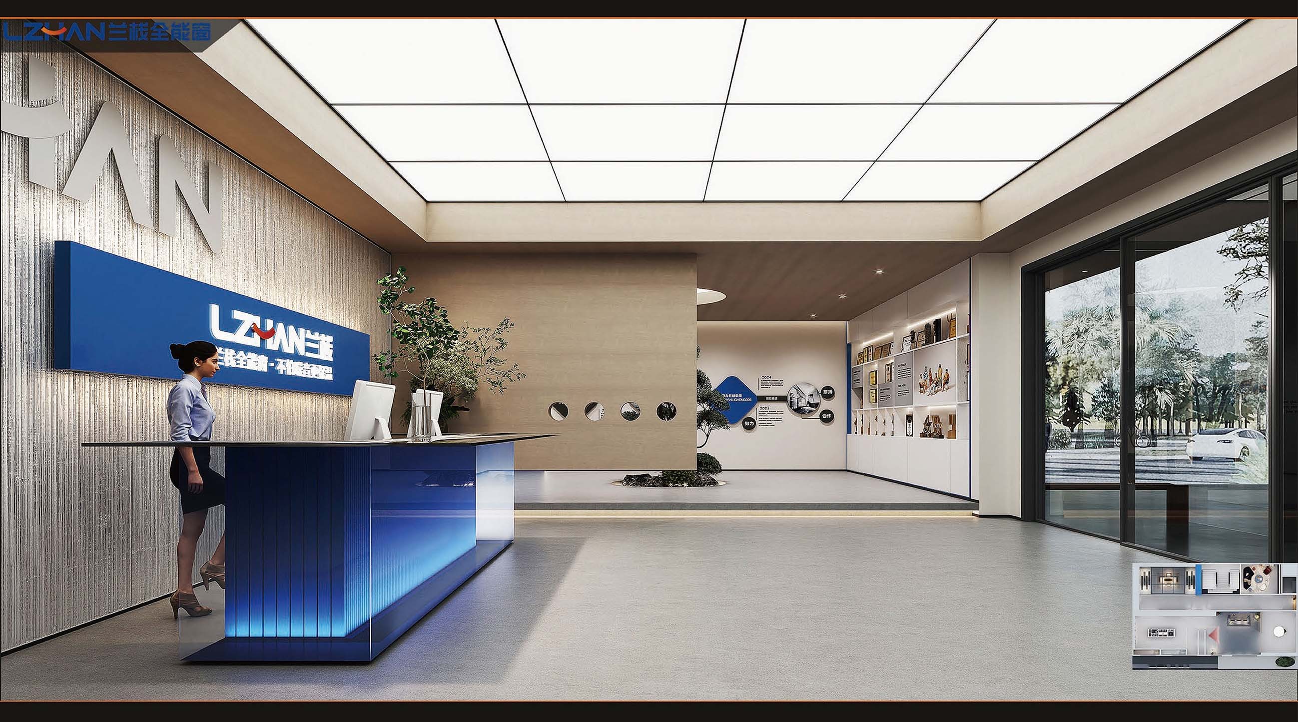 蘭棧門(mén)窗展廳展示